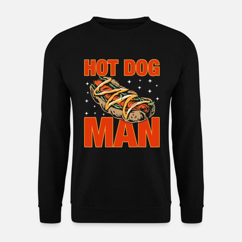 Hot Dog Mann ! - Unisex Pullover - Schwarz