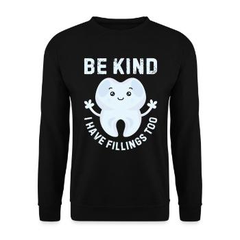 Dentiste, soyez prêt ! - Sweat-shirt Unisexe - noir - Devant - Alina (178cm) & Michal (187cm)