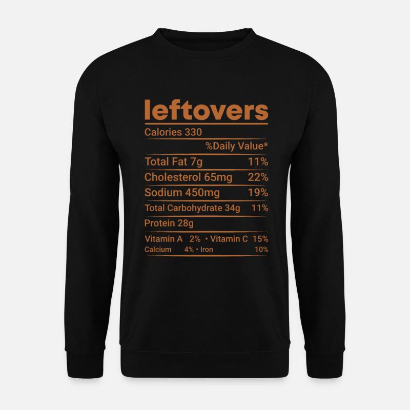 No Waste - Essensreste Nährwerte Check! - Unisex Pullover - Schwarz