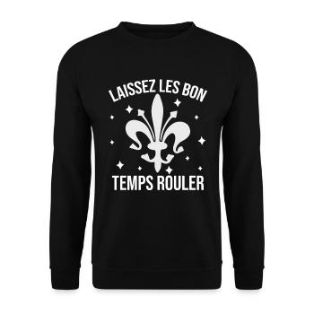Mardi Gras - Unisex Sweatshirt - black - Front - Alina (178cm) & Michal (187cm)