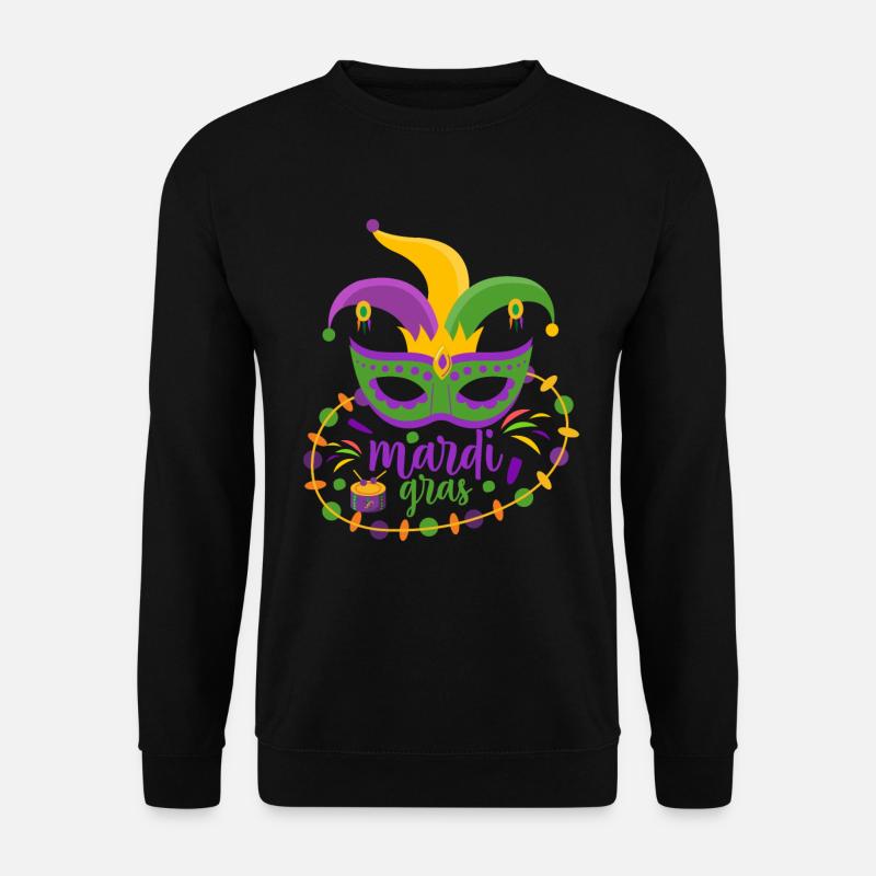 Mardi Gras - Unisex Pullover - Schwarz