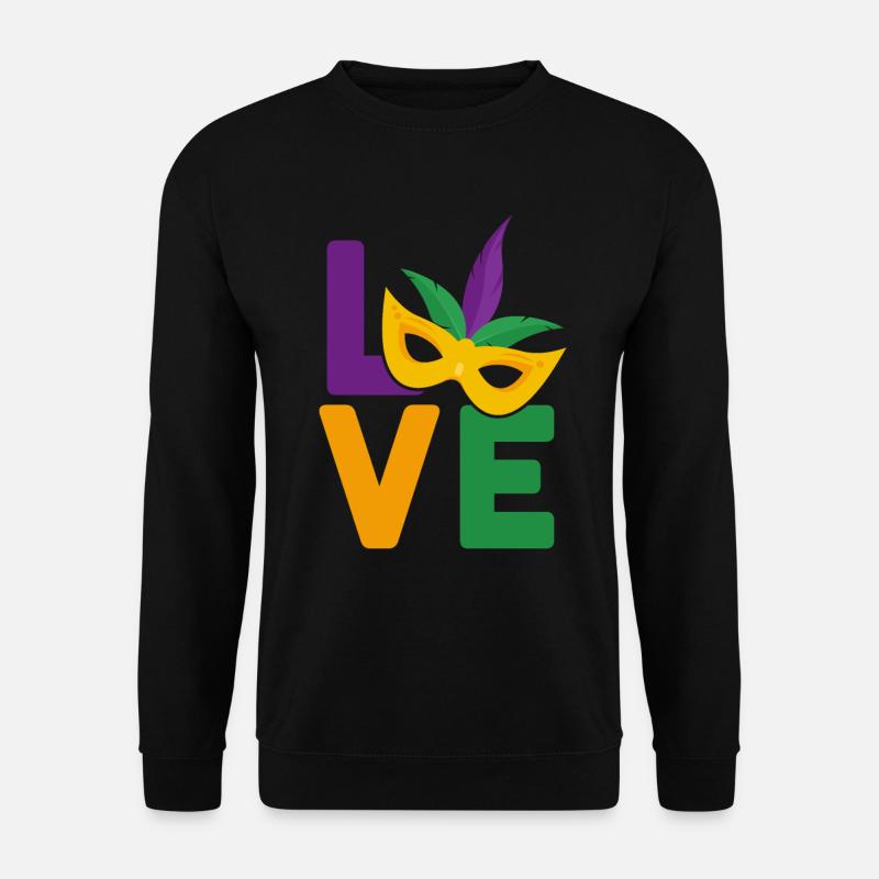 Mardi Gras - Unisex Sweatshirt - black