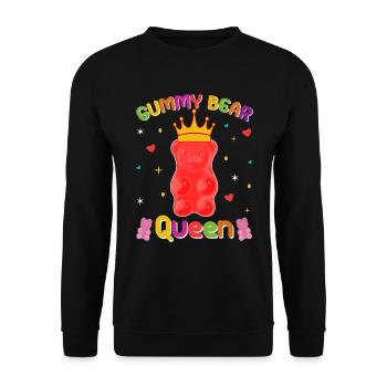 Gümmibär Reine des bonbons - Sweat-shirt Unisexe - noir - Devant - Alina (178cm) & Michal (187cm)