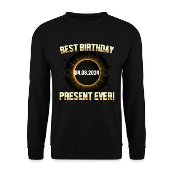 Sonnenfinsternis - Erforsche die Dunkelheit - Unisex Pullover - Schwarz - Vorne - Alina (178cm) & Michal (187cm)