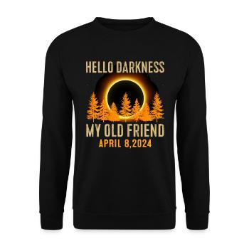 Sonnenfinsternis - Erforsche die Dunkelheit - Unisex Pullover - Schwarz - Vorne - Alina (178cm) & Michal (187cm)