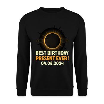 Sonnenfinsternis - Erforsche die Dunkelheit - Unisex Pullover - Schwarz - Vorne - Alina (178cm) & Michal (187cm)
