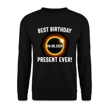 Sonnenfinsternis - Erforsche die Dunkelheit - Unisex Pullover - Schwarz - Vorne - Alina (178cm) & Michal (187cm)