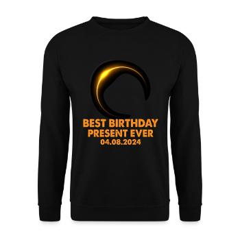 Sonnenfinsternis - Erforsche die Dunkelheit - Unisex Pullover - Schwarz - Vorne - Alina (178cm) & Michal (187cm)