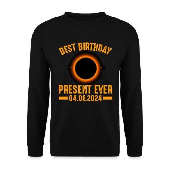 Sonnenfinsternis - Erforsche die Dunkelheit - Unisex Pullover - Schwarz - Vorne - Alina (178cm) & Michal (187cm)