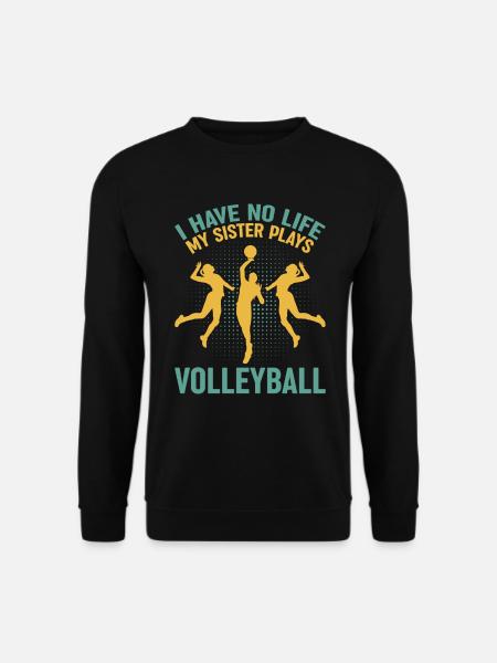 Volleyball Sister Volleyball Player Siblings - Unisex Sweatshirt - black