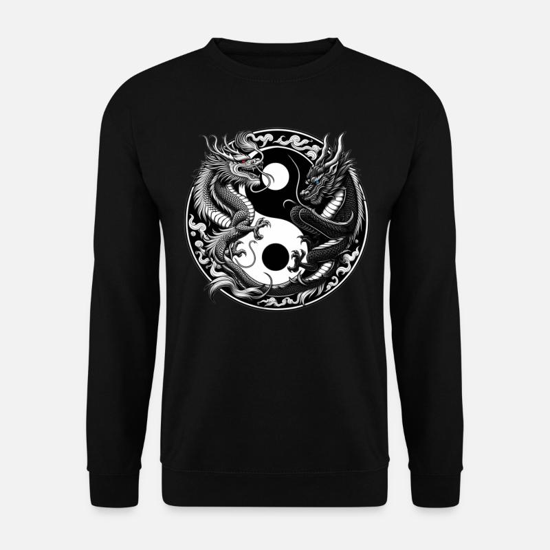 Dragons Yin Yang - Sweat-shirt Unisexe - noir