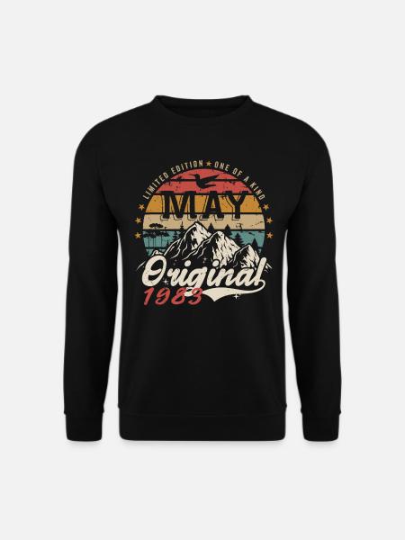 Mai 1989 Cadeau D'anniversaire Mai 1989 Original - Sweat-shirt Unisexe - noir