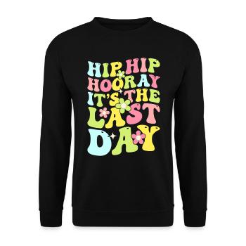 Last day of school Graduation Summer Holidays Pupils - Unisex Sweatshirt - black - Front - Alina (178cm) & Michal (187cm)