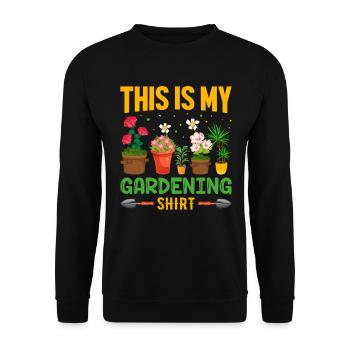 Jardiner avec chaque graine, je voyais mon - Sweat-shirt Unisexe - noir - Devant - Alina (178cm) & Michal (187cm)