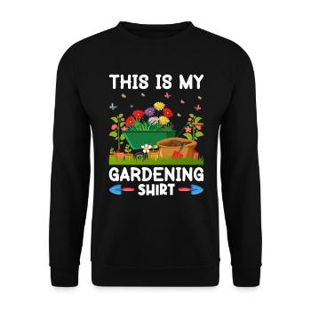 Jardiner avec chaque graine, je voyais mon - Sweat-shirt Unisexe - noir - Devant - Alina (178cm) & Michal (187cm)