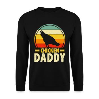 Chicky Daddy-For all cocks in the basket - Unisex Sweatshirt - black - Front - Alina (178cm) & Michal (187cm)