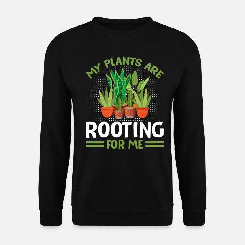MES PLANTES M’ENCOURAGENT - Sweat-shirt Unisexe - noir