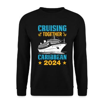 Croisières Caraïbes 2024 - Sweat-shirt Unisexe - noir - Devant - Alina (178cm) & Michal (187cm)