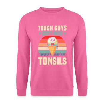 Guys don't need almonds! Tonsil surgery - Unisex Sweatshirt - pink - Front