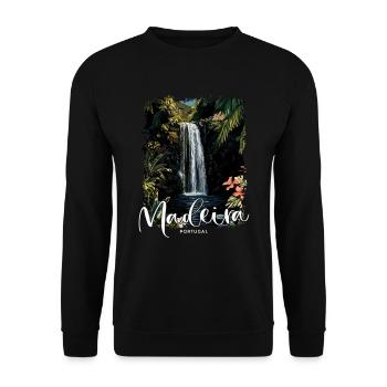 Madeira Island Portugal Vacation Souvenir Tours - Unisex Sweatshirt - black - Front - Alina (178cm) & Michal (187cm)