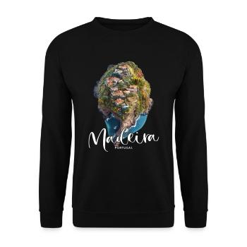 Madeira Island Portugal Vacation Souvenir Tours - Unisex Sweatshirt - black - Front - Alina (178cm) & Michal (187cm)