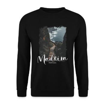 Madeira Island Portugal Vacation Souvenir Tours - Unisex Sweatshirt - black - Front - Alina (178cm) & Michal (187cm)
