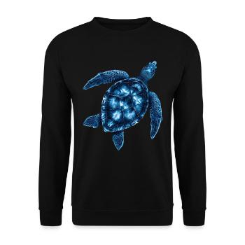 Amoureux des tortues de mer Motif safari animalier - Sweat-shirt Unisexe - noir - Devant - Alina (178cm) & Michal (187cm)