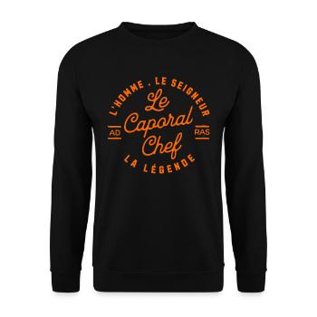 Master Corporal - THE LORD O - Unisex Sweatshirt - black - Front - Alina (178cm) & Michal (187cm)