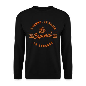 The Corporal - The O Pillar - Unisex Sweatshirt - black - Front - Alina (178cm) & Michal (187cm)
