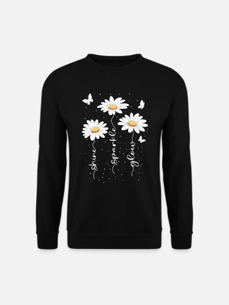 Sommer Blumen Blume Inspiration Motivation Spruch - Unisex Pullover - Schwarz