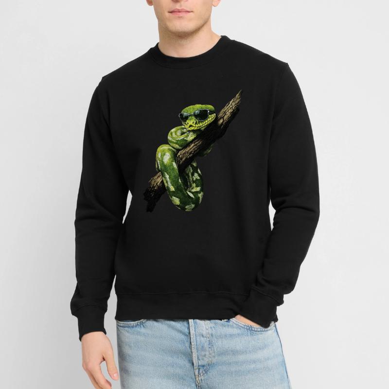 Green Tree Python Snakes Lover Terrarium Unisex Sweatshirt