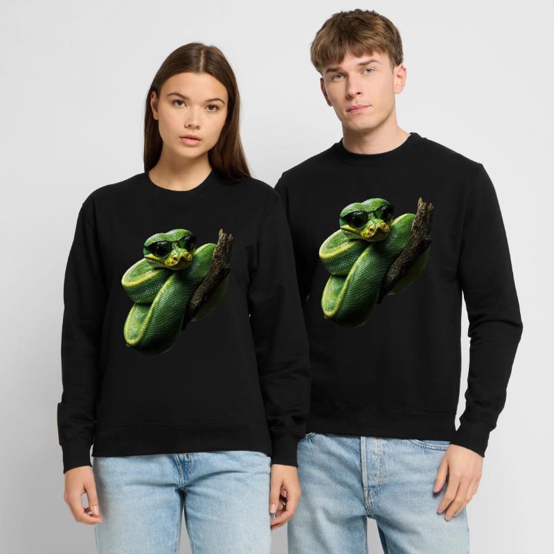 Green Tree Python Snakes Lover Terrarium Unisex Sweatshirt
