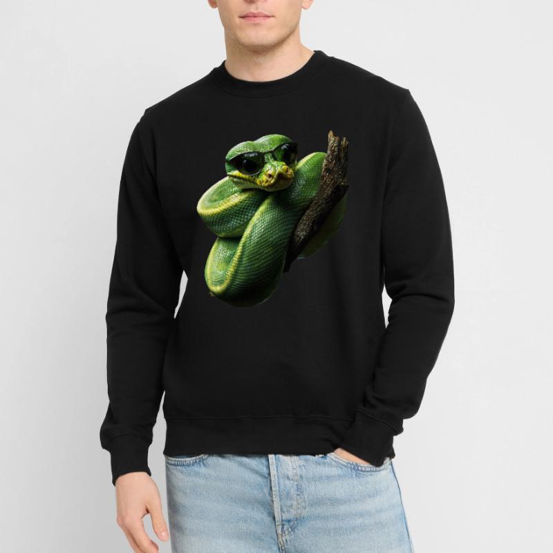 Green Tree Python Snakes Lover Terrarium Unisex Sweatshirt