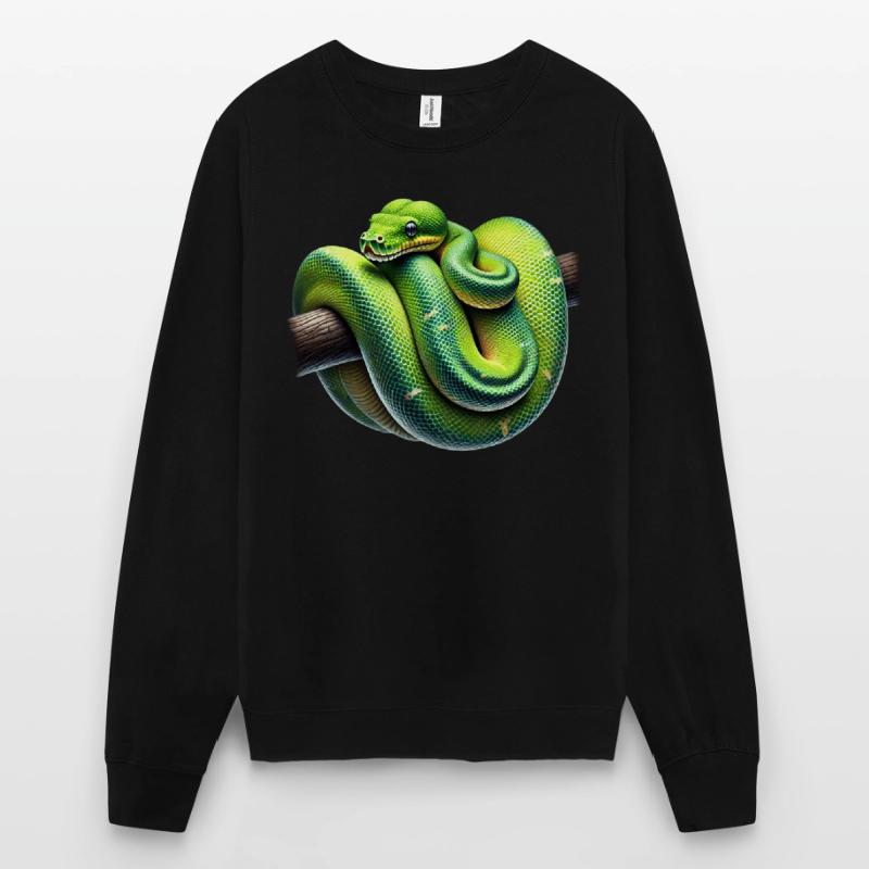 Green Tree Python Snakes Lover Terrarium Unisex Sweatshirt