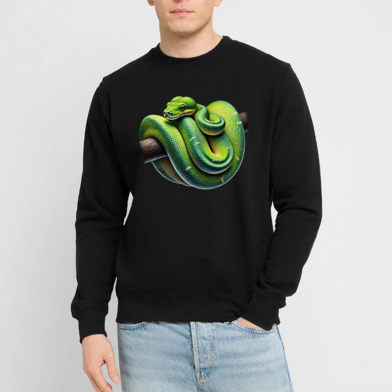 Green Tree Python Snakes Lover Terrarium Unisex Sweatshirt