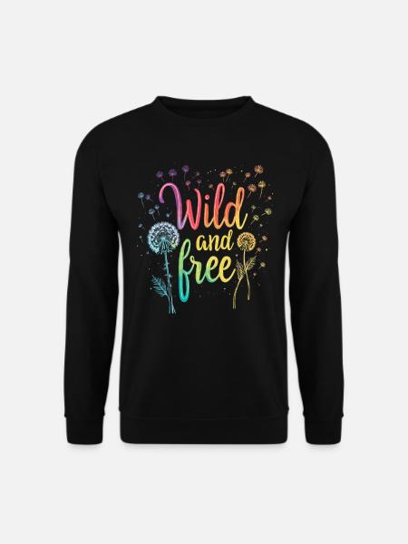 Löwenzahn Pusteblumen Liebhaber Blumen Floral - Unisex Pullover - Schwarz