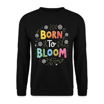 Dandelion Dandelion Lover Floral Floral - Unisex Sweatshirt - black - Front - Alina (178cm) & Michal (187cm)