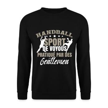 Sport De Voyous Pratiqué Par Des Gentlemen - Sweat-shirt Unisexe - noir - Devant - Alina (178cm) & Michal (187cm)