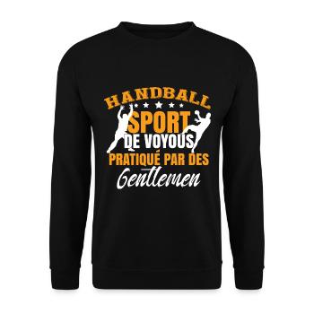 Sport De Voyous Pratiqué Par Des Gentlemen - Sweat-shirt Unisexe - noir - Devant - Alina (178cm) & Michal (187cm)