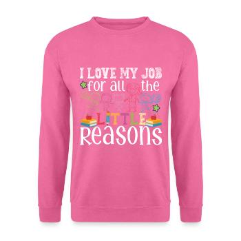Cute Teaching Apparel - Unisex Sweatshirt - pink - Front
