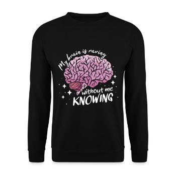 Epilepsy Awareness - Unisex Sweatshirt - black - Front - Alina (178cm) & Michal (187cm)