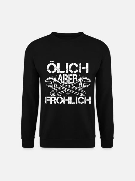 Ölich Aber Fröhlich KFZ Automechaniker - Unisex Pullover - Schwarz