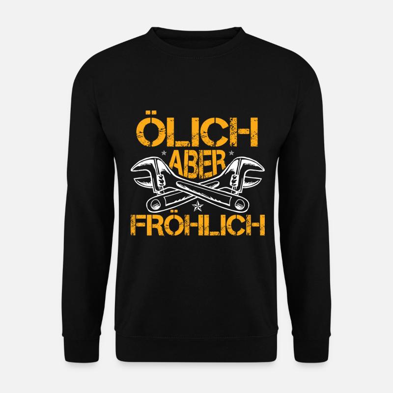 Ölich Aber Fröhlich KFZ Automechaniker - Unisex Pullover - Schwarz