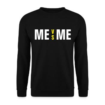 ME VS ME - Unisex Sweatshirt - black - Front - Alina (178cm) & Michal (187cm)