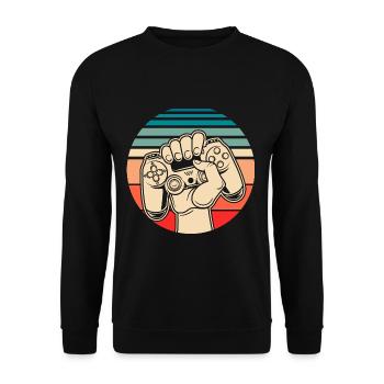 Jeux - Sweat-shirt Unisexe - noir - Devant - Alina (178cm) & Michal (187cm)