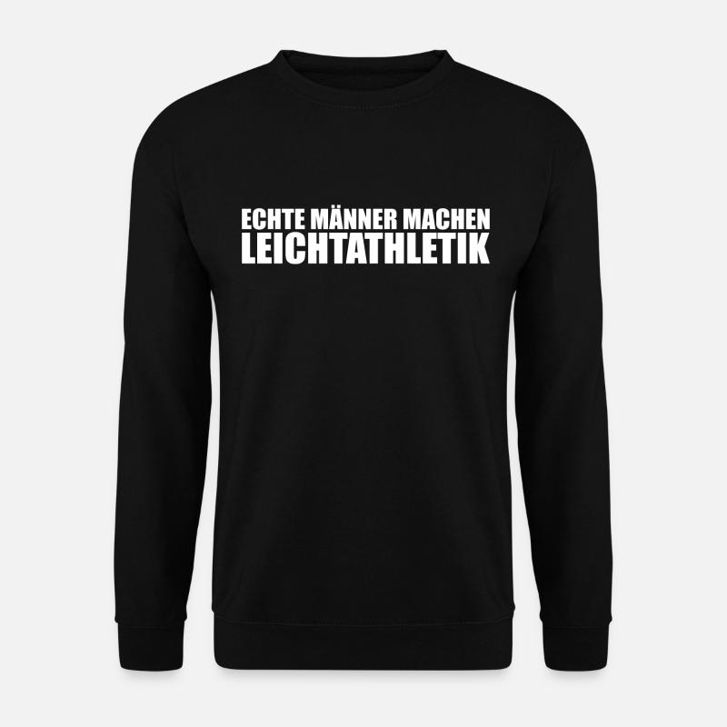 Leichtathletik Athletics Männer Sportler Spruch - Unisex Pullover - Schwarz