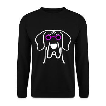 Cool Great Dane avec des lunettes de soleil - Sweat-shirt Unisexe - noir - Devant - Alina (178cm) & Michal (187cm)