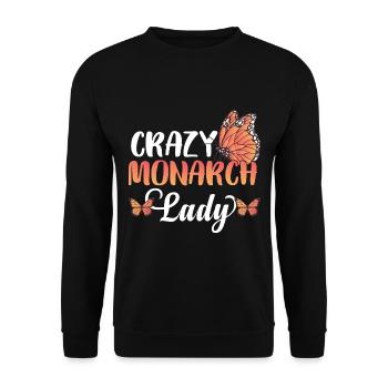 Crazy Monarch Lady - Sweat-shirt Unisexe - noir - Devant - Alina (178cm) & Michal (187cm)