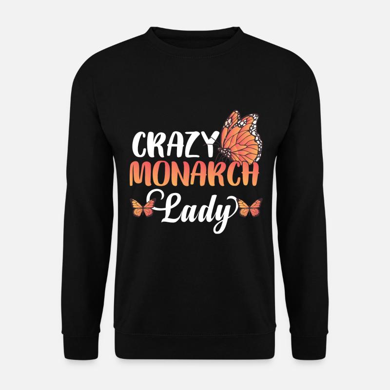 Crazy Monarch Lady - Unisex Sweatshirt - black