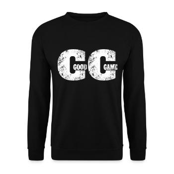 Good Game Gaming Zocker Zocken Gamer Gamepad - Unisex Sweatshirt - black - Front - Alina (178cm) & Michal (187cm)
